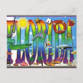 Cartão Postal Antigo da Flórida