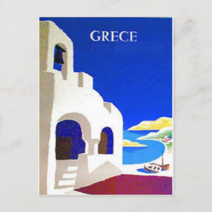 cartão postal antigo da grécia