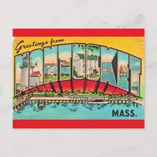 Cartão postal antigo da Ilha Nantucket