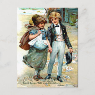Cartão postal antigo, David Copperfield por Charle