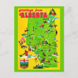 Cartão postal antigo de Alberta Canadá