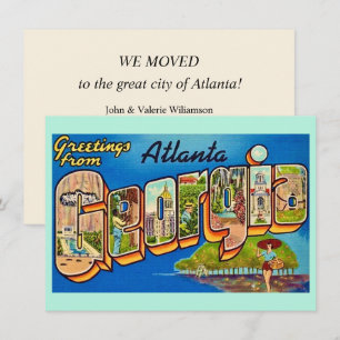 Cartão postal antigo de Atlanta