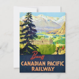Cartão postal antigo de Banff Canadá