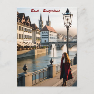 Cartão postal antigo de Basileia & Salzburgo – Rio