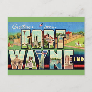 Cartão postal antigo de Fort Wayne IN