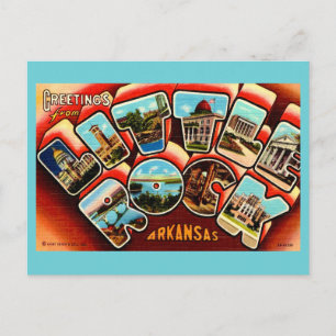 Cartão postal antigo de Little Rock Arkansas