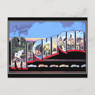 Cartão Postal Antigo de Michigan