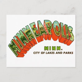 Cartão postal antigo de Minneapolis