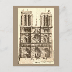 Cartão postal antigo de Notre-Dame Paris