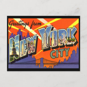 Cartão postal antigo de Nova York