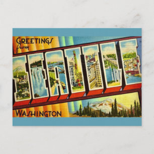 Cartão postal antigo de Seattle WA