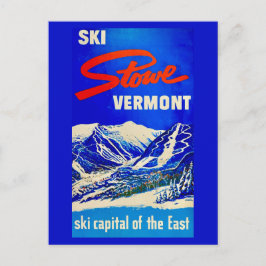 Cartão postal antigo de Ski Stowe Vermont