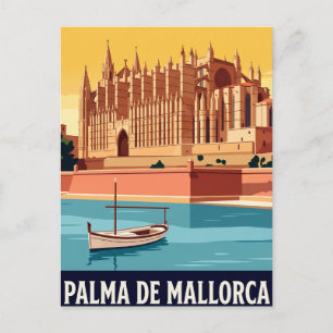 Cartão Postal Antigo de Viagem Palma de Mallorca