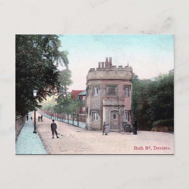 Cartão postal antigo - Devizes, Wiltshire (Frente)