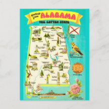 Cartão Postal Antigo do Alabama