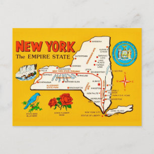 Cartão postal antigo do estado de Nova York