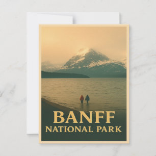 Cartão Postal Antigo do Parque Nacional Banff