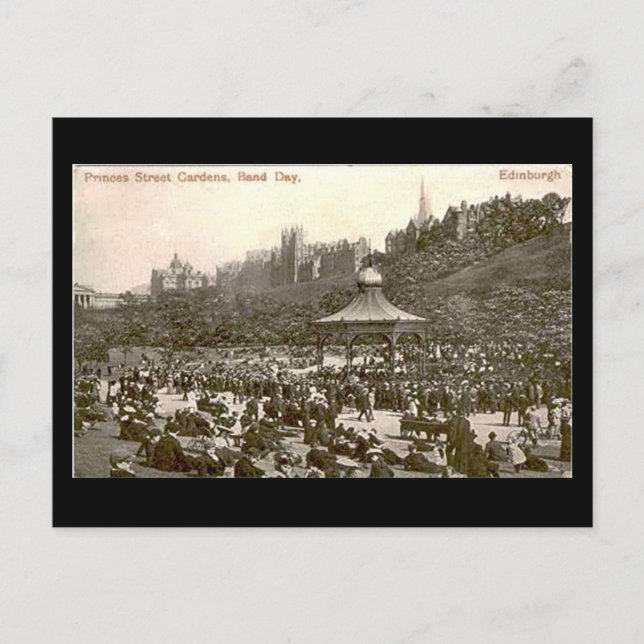 Cartão Postal Antigo, Edimburgo 1907 (Frente)