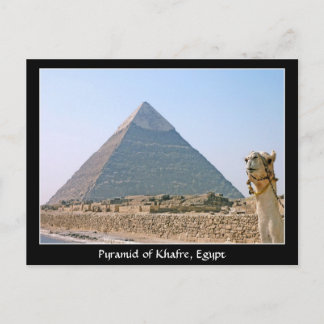 Cartão Postal Antigo Egito: Pirâmide de Khafre, Egito