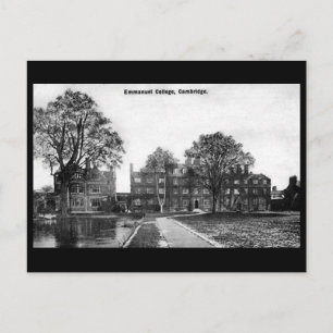 Cartão Postal Antigo - Emmanuel College, Cambridge