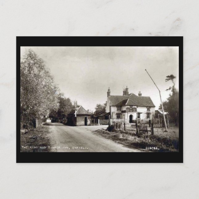 Cartão Postal Antigo - Enfield, Londres (Frente)