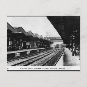 Cartão Postal Antigo - Estação Ferroviária De 