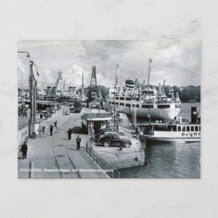 Cartão postal antigo - Estocolmo, Suecia