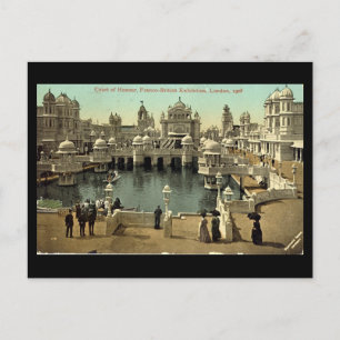 Cartão postal antigo - exposição franco-britân