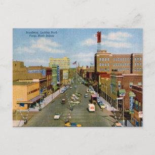 Cartão postal antigo - Fargo, Dakota do Norte