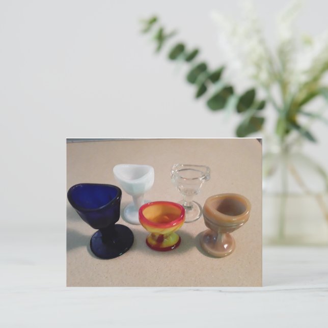 Cartão Postal antigo frasco de lavagem ocular (Em pé/Frente)