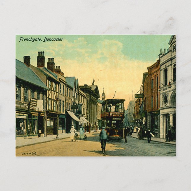 Cartão Postal Antigo - Frenchgate, Doncaster, York (Frente)