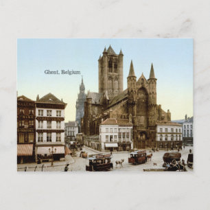 Cartão Postal Antigo - Gante, Bélgica