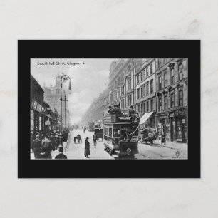 Cartão Postal Antigo, Glasgow, Sauchiehall Street