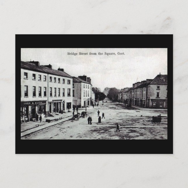 Cartão postal antigo - Gort, Co Galway, Irlanda (Frente)