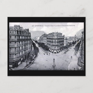 Cartão postal antigo - Grenoble, França