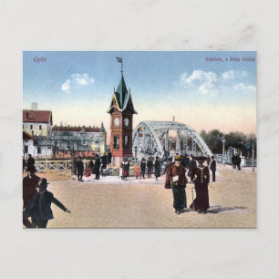 Cartão postal antigo - Gyor, Hungria