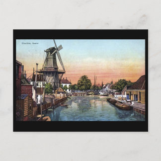 Cartão Postal Antigo - Harlem, Países Baixos