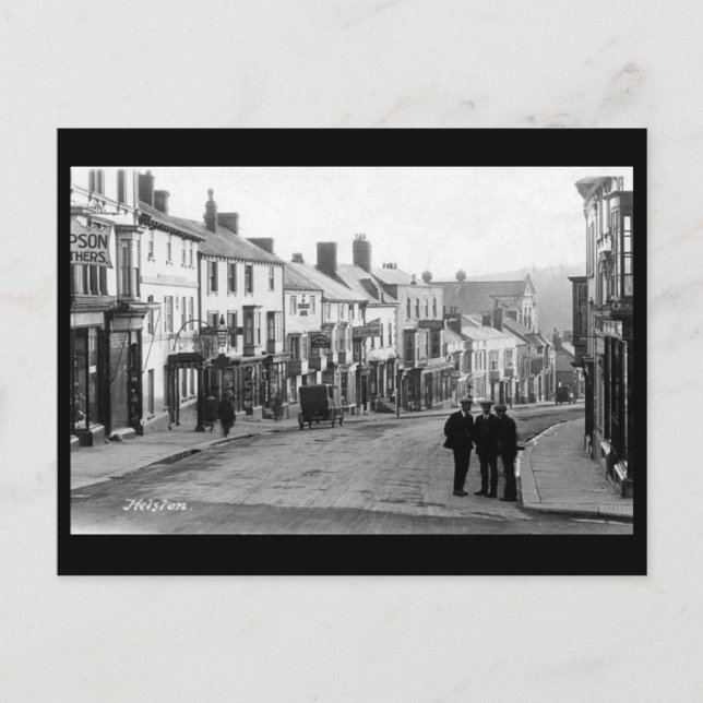 Cartão postal antigo - Helston, Cornwall (Frente)