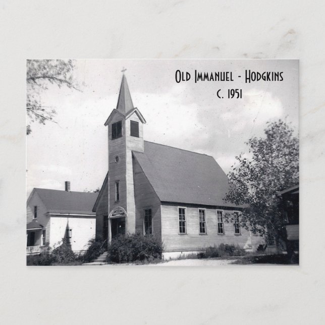 Cartão Postal Antigo Immanuel - Hodgkins (Frente)