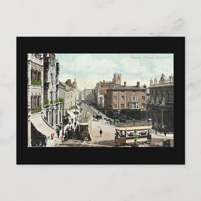 Cartão Postal Antigo, Ipswich (Frente)
