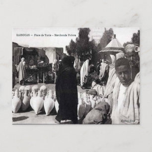 Cartão Postal Antigo - Kairouan, Tunísia