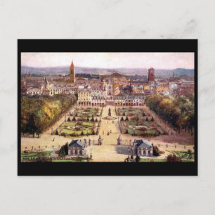 Cartão postal antigo - Karlsruhe, Alemanha