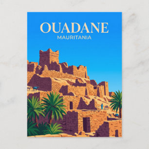 Cartão Postal Antigo Ksar de Ouadane Mauritânia