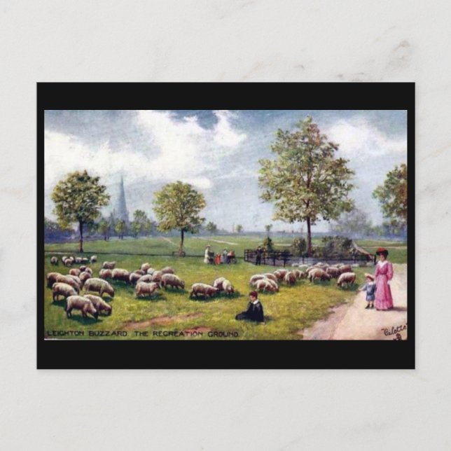 Cartão postal antigo - Leighton Buzzard, Bedfordsh (Frente)