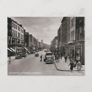 Cartão postal antigo - Limerick, Irlanda