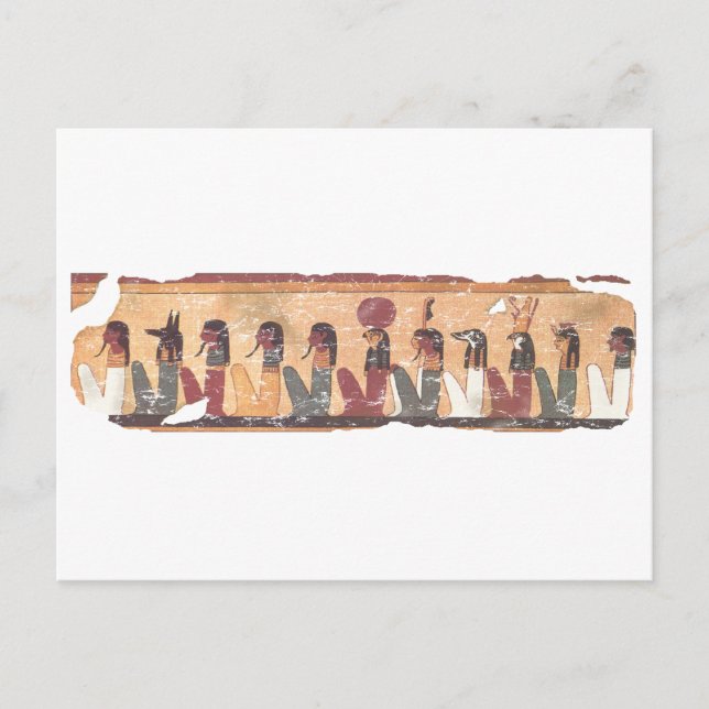 Cartão Postal Antigo Livro Egípcio do Acórdão do Morto (Frente)