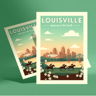 Cartão Postal Antigo Louisville Kentucky