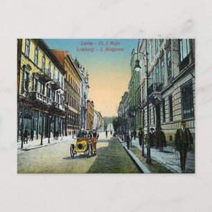 Cartão Postal Antigo - Lviv, Ucrânia