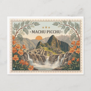 Cartão Postal Antigo Machu Picchu Peru