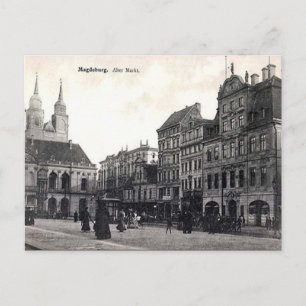 Cartão postal antigo - Magdeburg, Alemanha